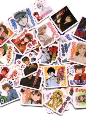 Cells at Work 工作细胞 01 自制手帐相册防水贴纸 40枚 Z 1468