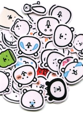 Line表情贴纸 joke bear 表情貼 自制手帐相册贴纸 40张 Z 1019