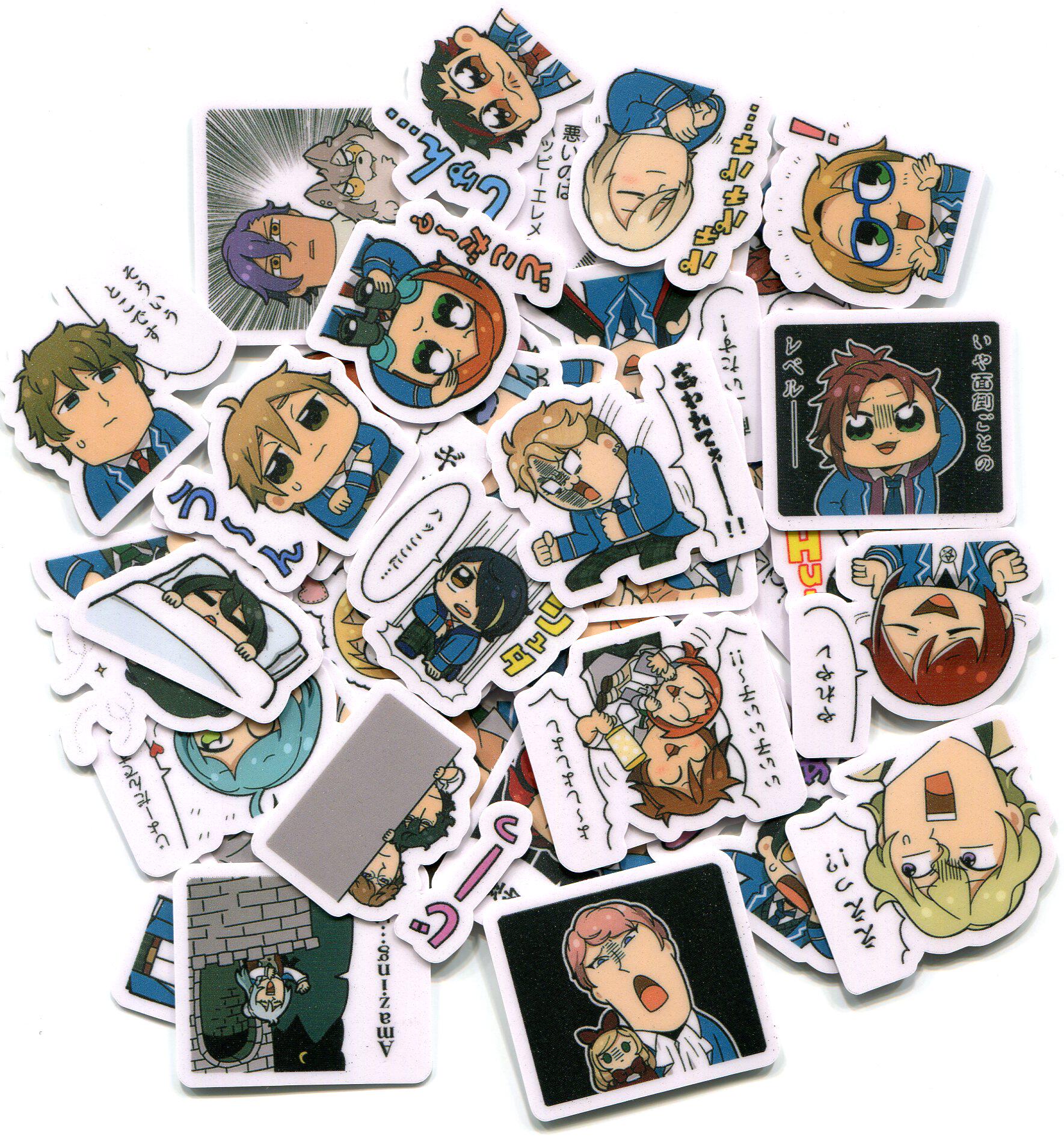 手帐相册装饰动漫手机贴纸 合奏明星 40张 z 1115