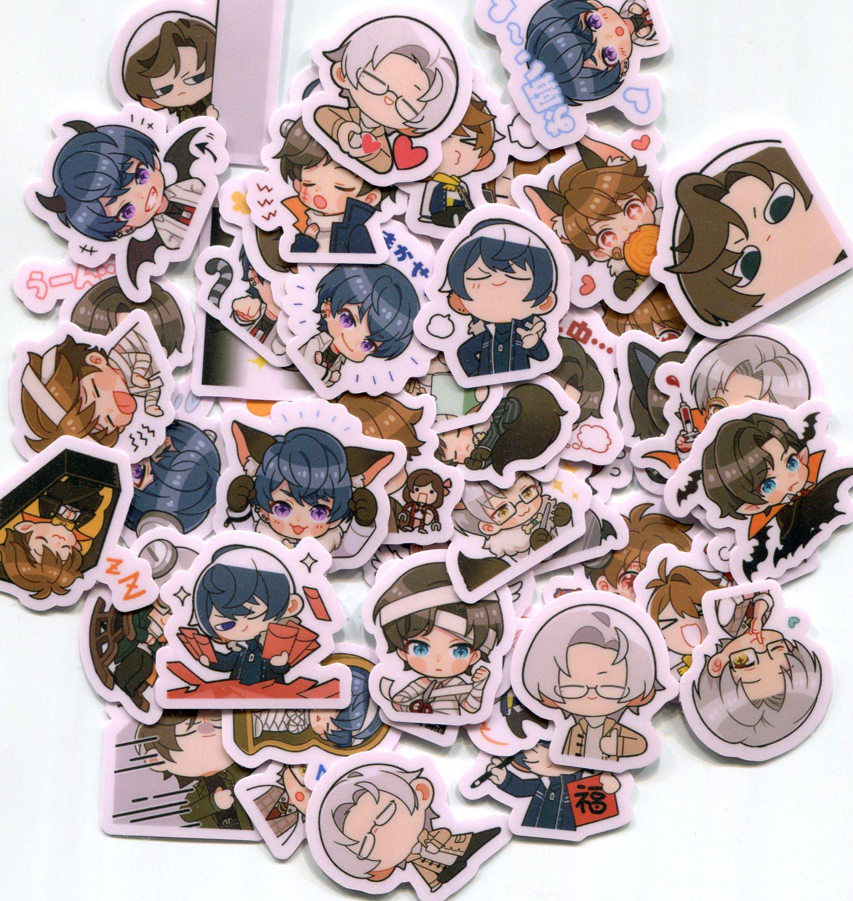 tears of themis(未定事件簿)02 自制手帐防水贴纸 48枚 z 1228