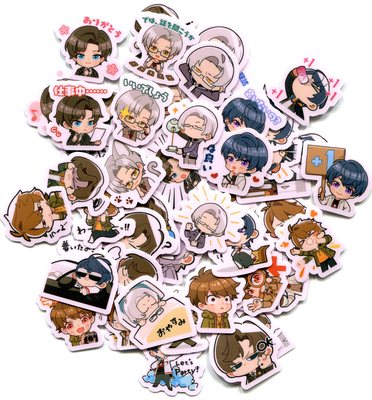 Tears of Themis(未定事件簿）01  自制手帐防水贴纸 48枚 Z 1227