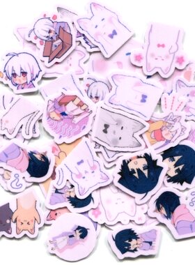 Mafumafu's Super Nuko Sticker  手帐相册贴纸 24款40张 Z 914