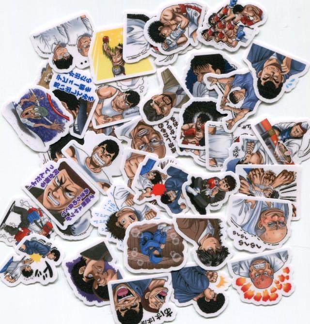 line表情贴纸 第一神拳 自制手帐动漫相册贴纸 40张 z 544