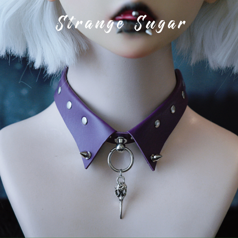 怪糖饰物集原创银鸟骨假领式颈链