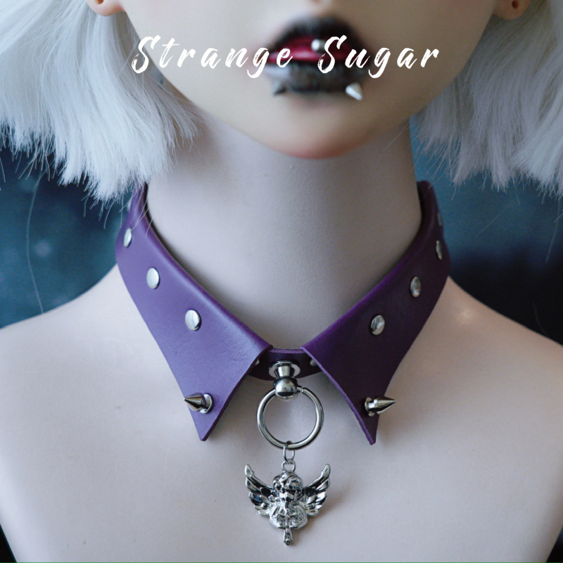 怪糖饰物集原创小天使假领式颈链