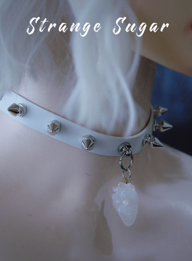 怪糖饰物集原创心脏铆钉choker