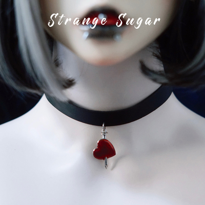 怪糖饰物集合金仿皮质颈链