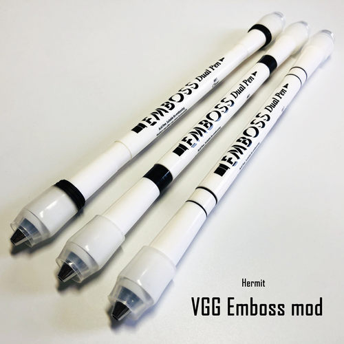 安爷笔铺 VGG Emboss mod 转笔专用笔 暴力神器 真杆 送收纳管