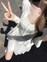 Q Girl's Dream Catcher/A delicate lace-trimmed halter elastic knitted vest thumbnail 3