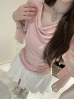 Q Girl's Jenny Sweet Dream/Gentle Knitted Mesh swing-neck top Half Skirt Set thumbnail 7