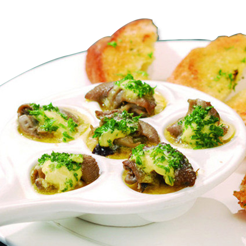 法式焗蜗牛波艮第白玉蜗牛肉24只/盒285g蒜香味红酒蜗牛肉烤蜗牛