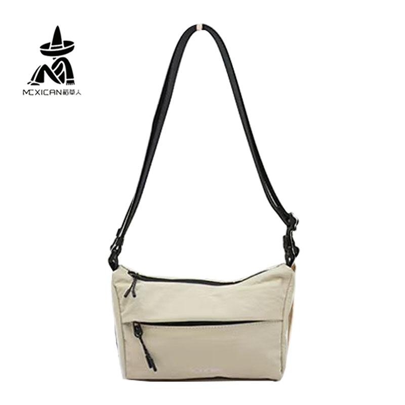 稻草人女包布包2025夏季新款正品专柜同款单肩斜挎糖果色小方包包