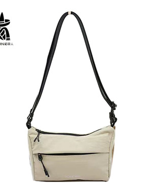 稻草人女包布包2025夏季新款正品专柜同款单肩斜挎糖果色小方包包