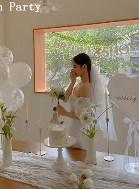 bridal shower新娘送别会告别单身派对高级感闺蜜仪式布置装饰品