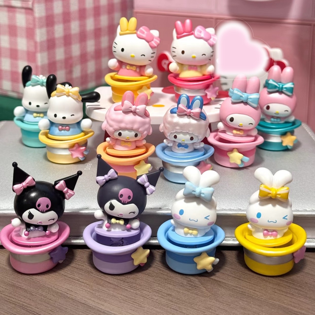 三丽鸥新品惊喜魔术帽系列萌趣豆