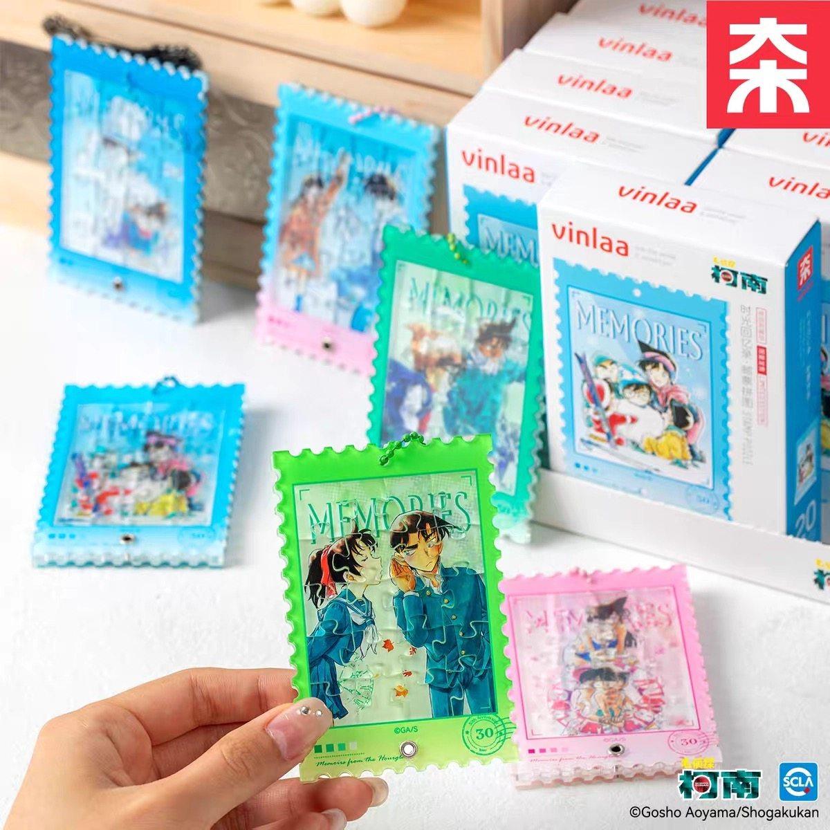 VINLAA名侦探柯南亚克力拼图邮票拼图20片时光回忆录儿童玩具礼物,模玩/动漫/周边/娃圈三坑/桌游,潮玩盲盒,淘宝优惠券,粉丝福利购,淘宝优惠卷
