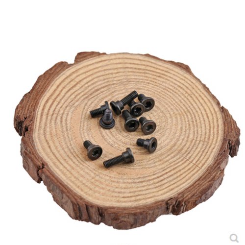 高硬度12.9级碳钢M3黑色内六角塞打螺丝模型凸肩台阶定位螺钉