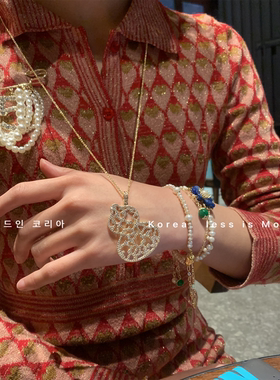 东大门韩国进口新款满钻镂空葫芦