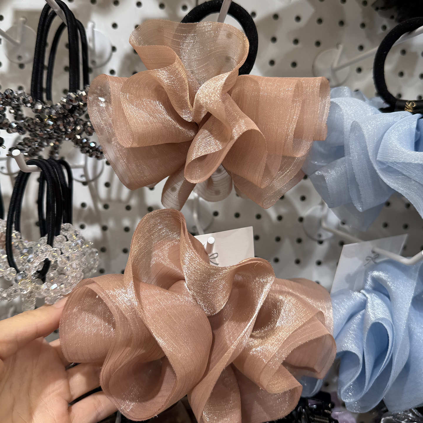 韩国进口东大门新款发夹头饰发饰手工花朵发圈高弹力头绳头饰女