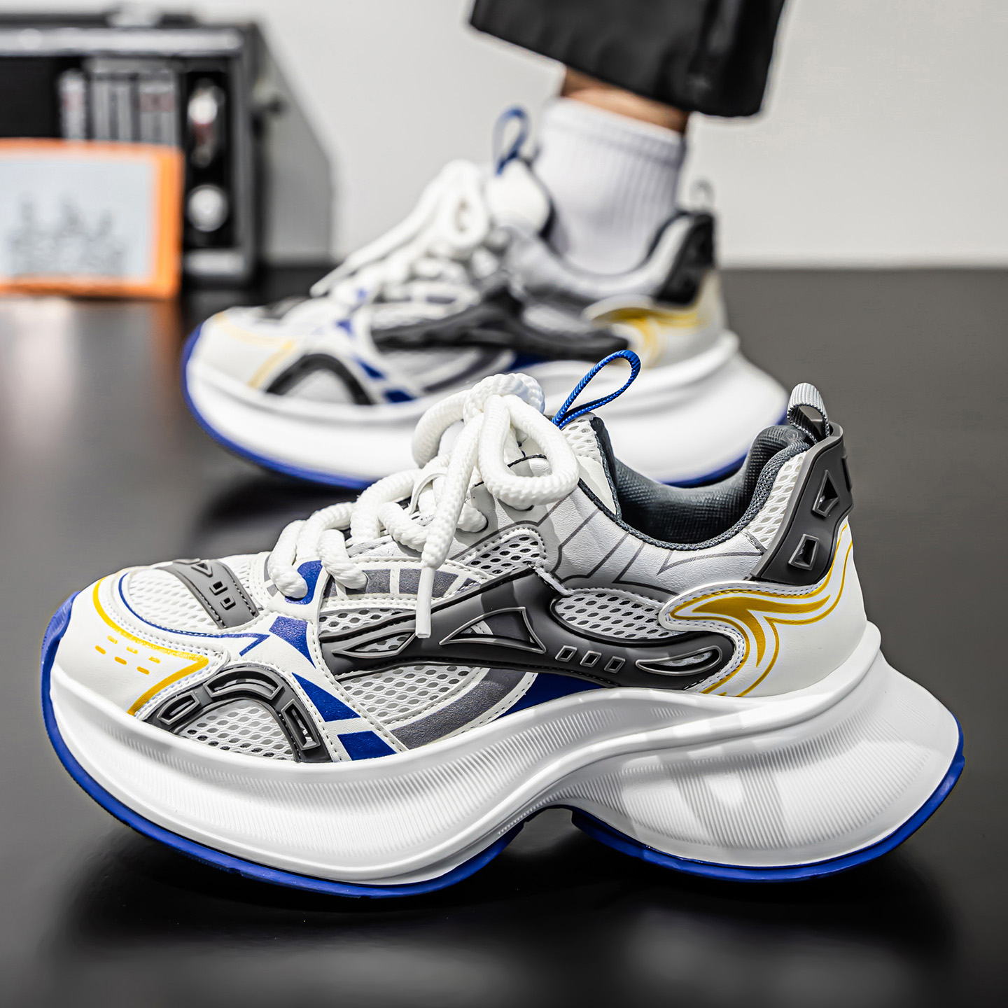 XZ1613-2648-P68夏季新款男士网面老爹运动休闲厚底增高鞋子网面，商品下架区商品下架区，星座1613（原B218）