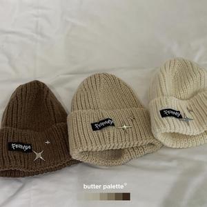 B218-M04-P20秋冬新款加厚毛线针织帽子新款男女通用星星冷帽2024,帽子,星座1613（原B218）