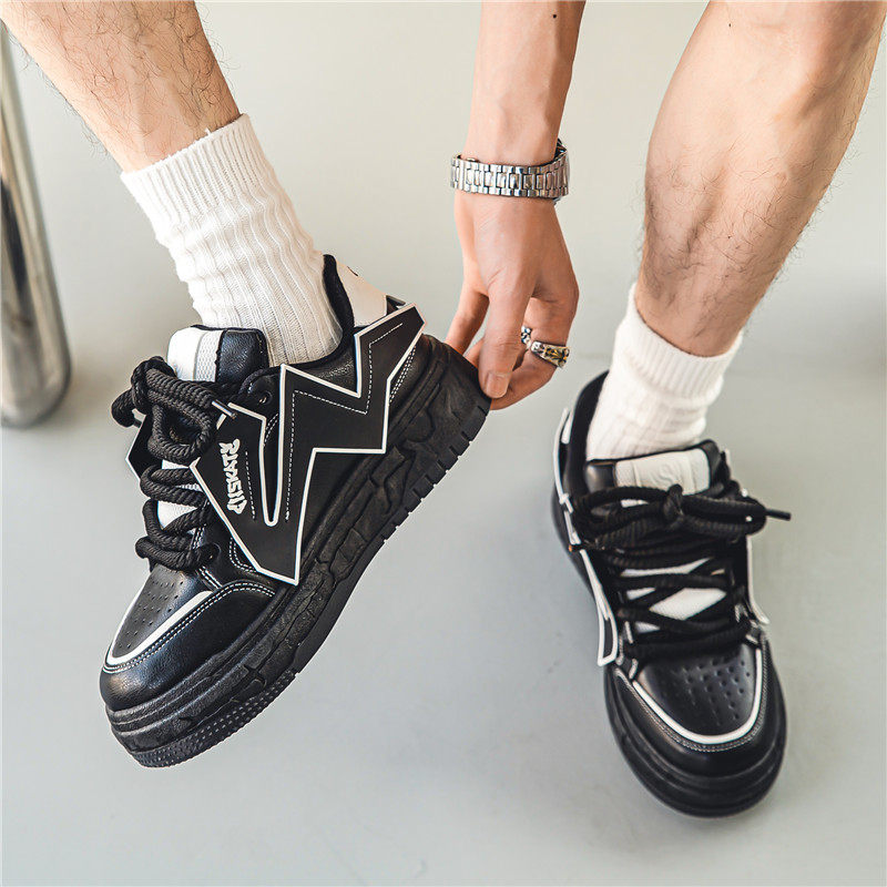 B218-1693-P60个性时尚小众滑板低帮休闲鞋子男士三个颜色,男鞋休闲鞋,星座1613（原B218）