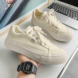 B218-1625-P55潮流纯色男士休闲低帮厚底帆布鞋子新款2023夏秋，男鞋帆布鞋，电商B218