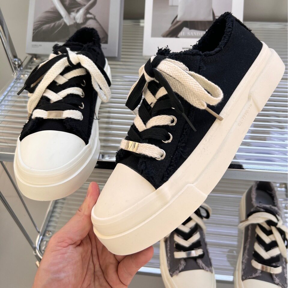 XZ1613-2617-P65新款流苏小白鞋男ins设计感厚底薄款休闲帆布鞋,男鞋帆布鞋,星座1613（原B218）