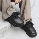 B218-2426-P80新款男士小众面包鞋潮流男鞋百搭休闲板鞋2024纯色，男鞋休闲鞋，电商B218