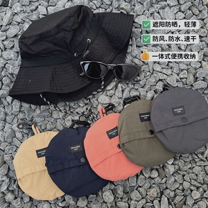 B218-M256-P25收纳折叠防晒帽子新款男女轻薄透气速干渔夫帽2023图片