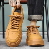 B218-2424-P45新款纯色男士低帮板鞋休闲潮鞋2024冬新款男鞋，男鞋休闲鞋，电商B218