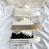 B218-1794-P55厚底情侣踩脚帆布鞋子新款秋男女休闲学生鞋23，男鞋帆布鞋，电商B218