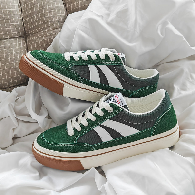 B218-1746-P58男鞋子潮流ins夏秋新款低帮帆布鞋2023拼色，男鞋帆布鞋，电商B218