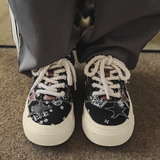 B218-1809-P60腰果花星星潮流低帮休闲帆布鞋子新款学生鞋ins风秋，男鞋帆布鞋，电商B218