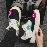 B218-1915-P65冰淇淋男鞋情侣款低帮帆布鞋学生潮流运动滑板男子，男鞋帆布鞋，电商B218