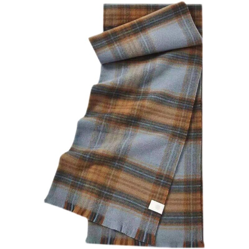 B218-WJ29-P25冬天保暖男女休闲围巾围脖新款2024韩版仿羊绒拼色,饰品围巾,星座1613（原B218）