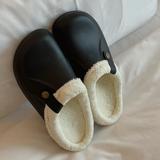 B218-TX39-P29冬季情侣男拖鞋新款居家外穿保暖防水毛毛拖鞋2024，男鞋拖鞋，电商B218