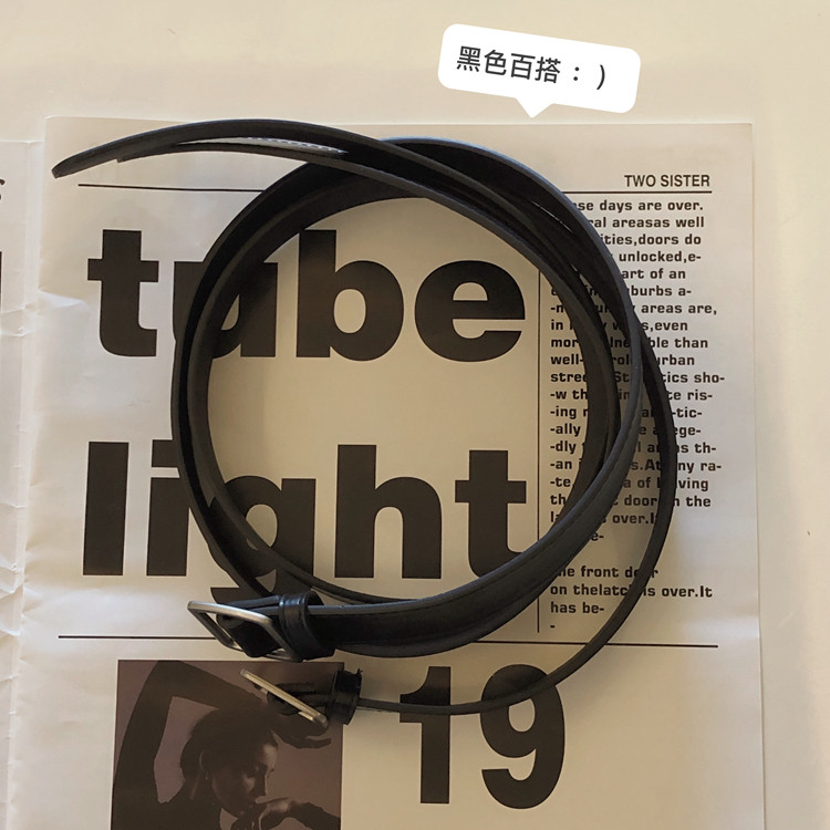 B218-PD24-P15皮带腰带饰品装饰黑色男女金属扣简约皮带港风新款,饰品腰带/腰封,星座1613（原B218）