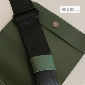 B218-B17-P35方块小包情侣斜挎宝宝男士单肩包袋新款纯色背包2023图片