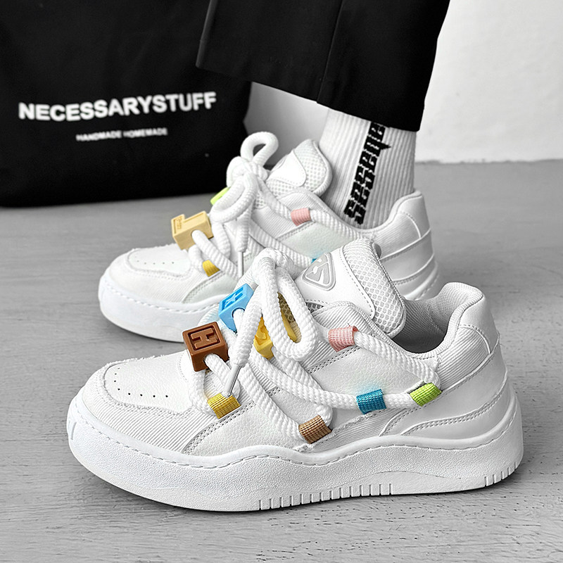 B218-1785-P60潮流低帮休闲男士老爹潮鞋子新款2023积木方块个性，男鞋休闲鞋，星座1613（原B218）