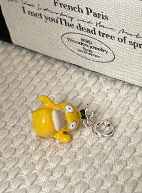 云尚服饰S925纯银可达鸭吊坠项链萌趣百搭ins可爱时尚百搭