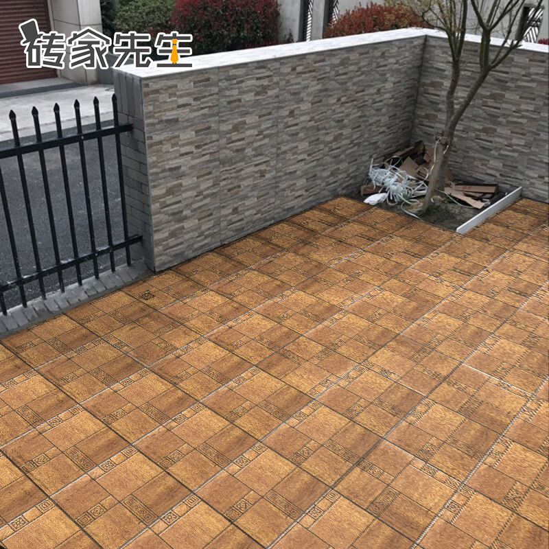 中式阳台仿古砖田园露台防滑地砖客厅餐厅厨卫400400花园庭院瓷砖