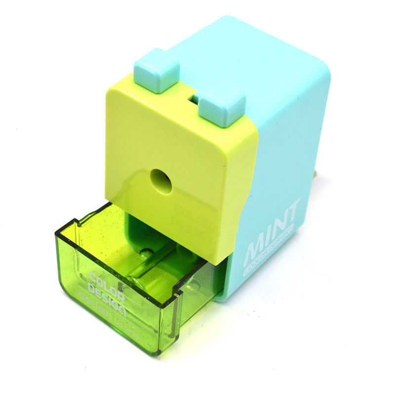 델리 0739 펜 대패 컬러 연필 깎이 핸드 크랭크 연필 깎이 학생 연필 깎이 귀여운 연필 깎이 무료 배송