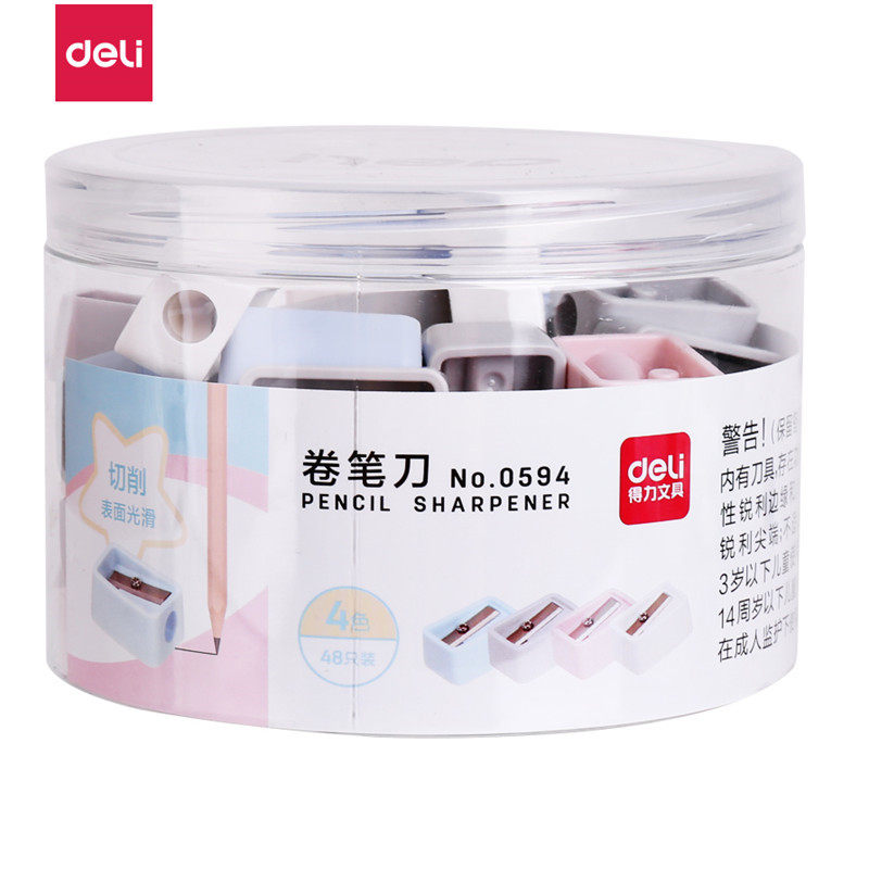 델리 0594 미니 연필깎이 어린이 및 초등학생을 위한 연필깎이
