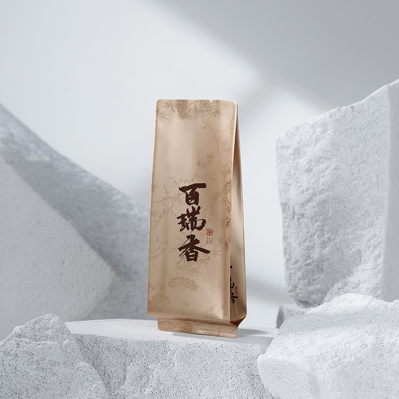 武夷岩茶茗丛百瑞香公版烫金小泡袋长款15cm大红袍茶叶通用包装袋