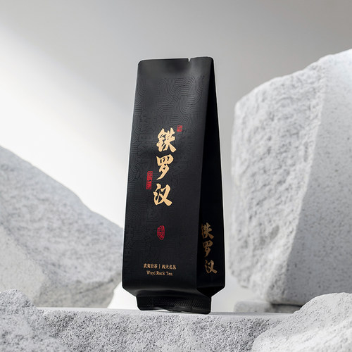 武夷岩茶铁罗汉瑞香公版烫金泡袋
