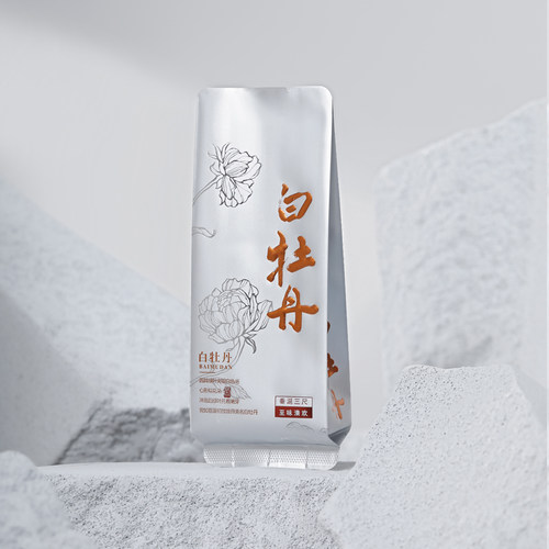福鼎白茶牡丹王白毫银针烫金泡袋