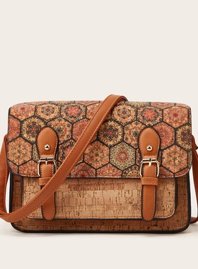 Chinese canvas中国风布包新疆民族风斜挎包磁吸纹理女包bag