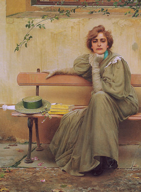 K919【意大利】科科斯（Vittorio Matteo Corcos）绘画电子版图库