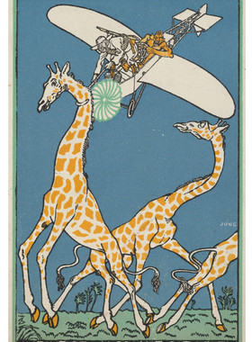 C334【奥地利】Moriz Jung 漫画风格插图、版画电子图库.